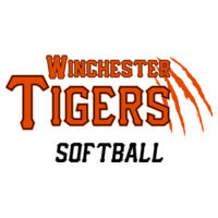 Winchester Tiger's Softball Window Decal Design