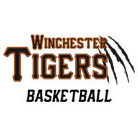 Winchester Tigers Basketball Window Decal  Design