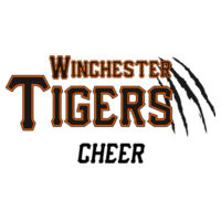 Winchester Tigers Cheer Window Decal  Design
